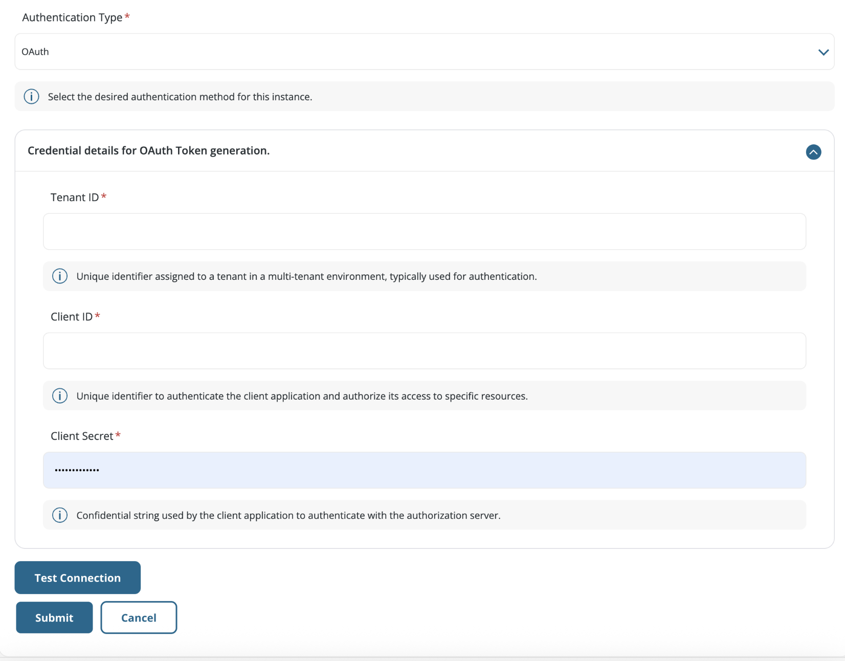 Oauth type