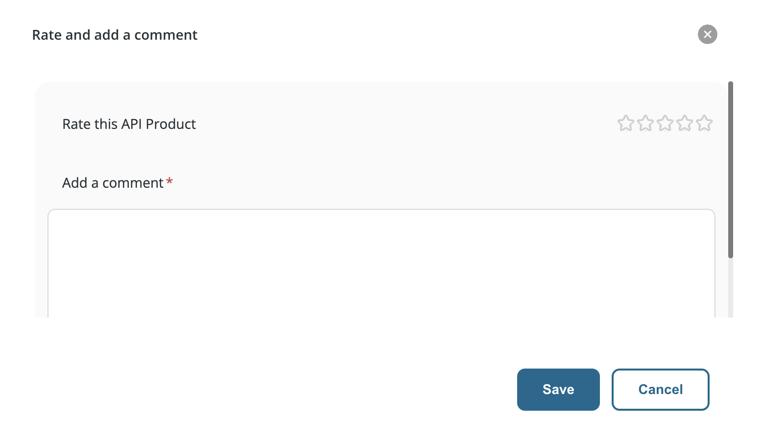 Rate the API Product
