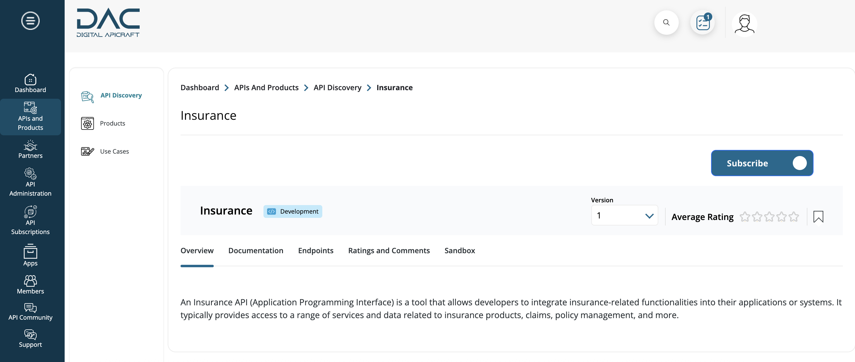 Purchase API product
