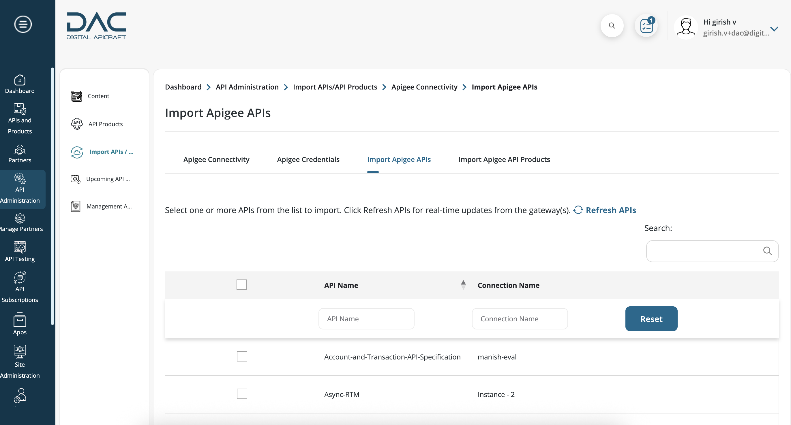 Sync Apigee apis