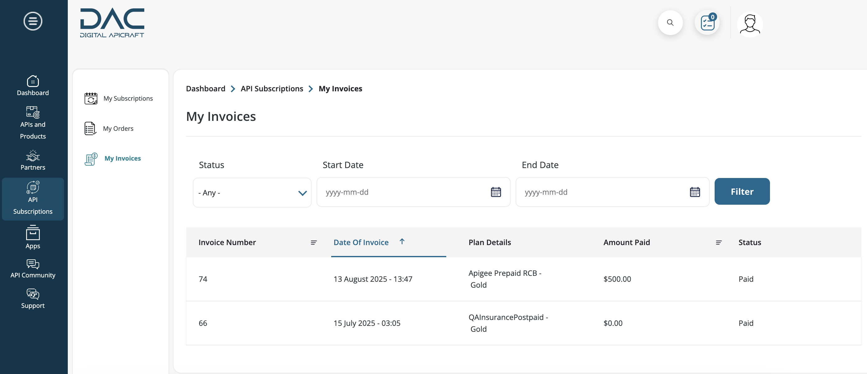 my invoices
